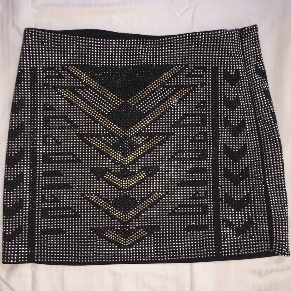 Bedazzled Mini Skirt